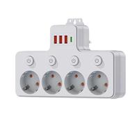 Power Strip with Surge Protection | Charger with Multiple Ports - Surge Protector Power Strip for Office, Home, Travel, Dorm, University, Table and Work