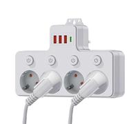 Power Strip with USB Ports, USB Extender, Power Strip | for Desk, Office, Travel, Home, College Dorm, University, Table, Work