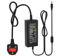 Power Supply 12V 5A,AC 100-240V to DC12V 60W Converter Adapter Driver Transformer with 5.5mm x 2.5mm Jack, UK Plug for Led Strips,LCD Monitors,CCTV Camera