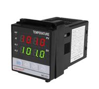 Power Supply 12VDC Input PT100 K Thermocouple Digital PID Temperature Controller SSR Relay Output for Heat with Alarm(Input Power 12Vdc)
