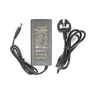 Power Supply 24V 2A, AC100-240V to DC24V 48W Power Adapter Charger Transformers,UK Plug with 5.5mm x 2.1mm Jack for LED Strip,Rope Light,Wireless Router,ADSL Cats,LCD Monitor