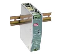 POWER SUPPLY, AC-DC, 24V, 3.2A, AC/DC DIN Rail Mount Power Supplies, Qty.1 | EDR-75-24