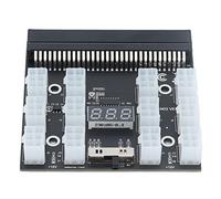 Power Supply Adapter Module Breakout Board with 12 Ports 6 Pin and LED Digital Display Compatible with HP Server Models DPS 1200FB A, DPS 1200QB A, PS 2751 5Q, and PS 2751 LF 1F