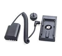 Power Supply Cable NP-F970 Battery Adapter to DMW-DCC12 Fully Decoded Dummy Battery with 1/4 Inch Hot Shoe Mounting Screw for Panasonic DMC-GH3 GH4 GH3K GH4K GH5 Cameras