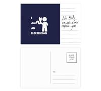 Power Supply Electricity Wage Source Job Postcard Card Important Person Anniversary