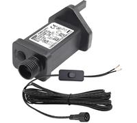 Power Supply for CZJUTAI JT-EL/FC24V6W-H9 Christmas Lighting with a 3 Meter Cable and 1-click button switch on power cord