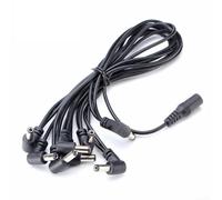Power Supply Splitter Cable for Guitar Effects Pedals - 9V Daisy Chain Adapter with 24AWG Oxygen- Copper Core, Anti-Hum Design, 1-I(8 way)