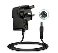 Power Supply, UK Charger AC 5.5m x 2.1mm, 9V 1A 1000mA DC Power Supply Adapter for CCTV security camera/Audio and More 9V Devices, 1 meter AC to DC power cord, Wall Charger(Black)