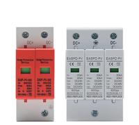 Power Surge Protective Device Arrester Low Voltage House 2P 3P Surge Voltage Protection DC 12V 24V 48V 500V 800V 1000V 40KA IINKUEYK(3P,DC800V 10-20KA)