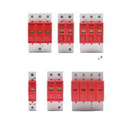 Power Surge Protective Device SPD Arrester Low Voltage House 1/2/3/4 Pole Surge Voltage Protection DC 500V 800V 1000V 40KA 60KA(Dc800v 20-40ka,3P)