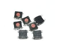 Power Switch Button 100PCS 6 * 6 * 3.1 SMD Momentary Tact Tactile Push Button Switch 4pins red Head 6x6x3.1 LCD Monitor Switch Switch