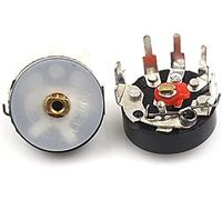 Power Switch Button 10PCS/LOT 12mm RV12MM B103 B10K Power Amplifier Volume Potentiometer with Switch Straight Angle Radio Potentiometer Electromechanical components (Color : 10k)