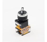 Power Switch Button 22mm Self-Lock Selector 1NO1NC 2/3 Positions Rotary Switches DPST 4 Screws 10A400V ON/Off Red Green Black(Nero,2 Positions 1NO1NC)