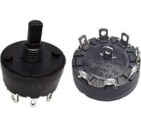 Power Switch Button 2pcs 29MM 8A 125VAC 1 Pole 7 Gear 15mm Big Current Band Rotation Fruit Juice Machine Electric