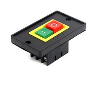 Power Switch Button AC 220 / 380V 2kW 10A Bench Drill Motor Control Switch Start Stop Button Switch 6 Screw Terminals Switch