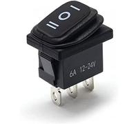 Power Switch Button KCD1 12v 220v 30A Waterproof 3pins Toggle Illuminated Latching 4pins on Off on Emergency Marine Rocker(On-off-on)