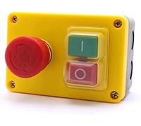 Power Switch Button KJD17D-2 250V 16A Electromagnetic Push Emergency Stop Switches for Electric Tools and Machine Tool Equipment