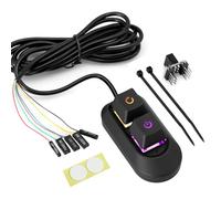 Power Switch for Desktop Computers Binghe PC Power Button PC Power Switch External with Start and Reset Control Multifunctional Desktop Power Switch with LED Light for Computer Motherboard, 2M