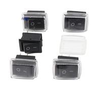 Power switch, Rocker Switch, Pack Of 5 Black 2-Pin On/Off Snap-In 6A-10A 110V-250V 21x15mm