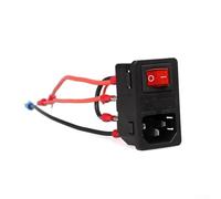 Power Switch Socket Module with Fuse for 3D Printer Pre Wired 10A Rating Dual Voltage 220V 110V Suitable for Various Regional Power Systems (2pcs)
