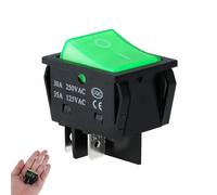 Power Switch,Turn On/Off Button Accessory for Numatic Henry/Hetty/James/George Vacuums,Premium Replacement Power Switch Button,AC 250V 30A Rocker Style,For Home Appliances & Welding Machines(Green)