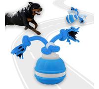 Power Tail 2.0 Dog Toy, 2025 New Interactive Dog Toys with Motion Activated,Squeaky Dog Toy Active Rolling Ball Wicked Ball for Daily Training,for Small Medium Large Dogs,USB Rechargeable