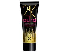 Power Tan 24K Aura Tanning Lotion Super Carrot Oil Quadruple Skin Hydrating Bronzer Golden