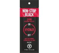 Power Tan Non-Stop Black Tingle Gelee Tanning Lotion - DHA Free Sunbed Tan Accelerator with Algotan-P, Tinted Gel for Dark Tan, Warm Glow, Peach Scented, UV Hybrid Tanning Cream - 20ml