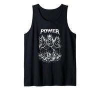 Power Three Headed Dogs Cerberus Hellhound Grunge Art Tank Top