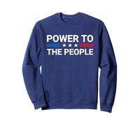 Power To The People Patriotic American Flag Sweatshirt