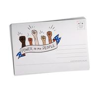 Power to the People Political Vote Postcards 100 Pack