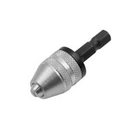 Power Tool Accessory Mini Keyless Drill Chuck 0.3-8mm, Self-Tighten Electric Bits Length 74-47mm, 1pc(Grey)