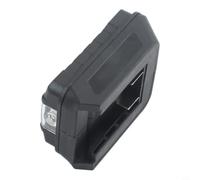 Power Tool Adapter with Light for A3 Li-ion, Dual USB Output Ports Converter, 14.4-21V Input to 5V/2A, Flashlight Function, Black