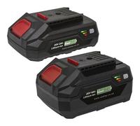 Power Tool Battery Pack - 2 Lithium-Ion Batteries For Sv20V Series 20V 2Ah & 4Ah