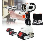 Power Tool Combo Kit - 10 in 1 Brushless Set with Screwdriver, Wrench, Impact Drill, Sander & 4.0 Ah Battery for Home Decoration, Engineering Construction, Furniture Repair