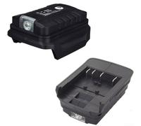Power Tool for battery Adapter with LED Work lights for Bosch BAT618 BAT622 | BAT609 18V, Dual USB Output Converter Charger for Mobile Phones, Black
