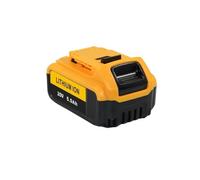 Power Tool lithium battery Compatible For DeWalT 20V 3.0Ah 4.0Ah 5.0Ah 6000mAh Compatible For DeWalT DCB200 DCB202 DCB203 DCB204 DCB205 DCB206(20V5Ah-2piece)