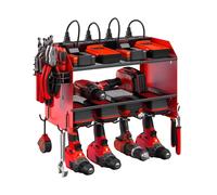 Power Tool Organizer Wall Mount Alloy Steel Black Storage Rack Xample Red One Size