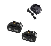 Power Tool Replacement Batteries，Compatible With Makita LXT400, BL1860B, BL1860，BL1850 Series(2pcs 5000mAh with charger)