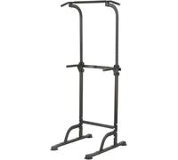Power Tower Dip Station Adjustable Multi-Function Pull Up Bar Home Gym Strength Training Workout Station Heavy Duty Fitness Tower for Strength Training, Push Up, Chin Up, Knee Raise (Black)