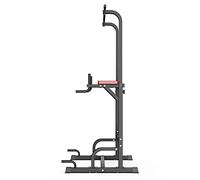Power Tower Dip Station Pull Up Bar For Home Gym Strength Training Fitness Equipment, 7 Levels Height Adjustment, 400Lbs Capacity