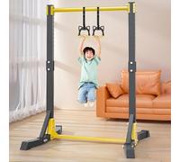 Power Tower Pull Up Bar Station, Free Standing Dip Station for Home Gym, 400LBS Pull Up Stand with 11-Level Height Adjustable, Heavy Duty Calisthenics Equipment for Full Body Workout