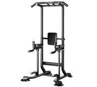 Power Tower, Pull Up Station For home Multi-function Strength Training Workout Equipment with Pull Up Bar and Dip Bar Max Load 660lbs