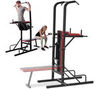 Power Tower Reeves | Bench press, pull-up bar, dip & leg raise station