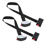 Power Training Snowboard Shoulder Strap Strong Double Skis Fixing Belt for Arm Fatigue Prevention Skis Strap for Kids' Convenience EVA + Nylon Black 2Pcs
