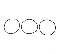 Power Transmission Belt 5M375 for Lathe Machines, 3 PCS Lathe Belt Compatible with Bore 38mm and WM210V, High Strength PU V-Belt for Industrial Applications