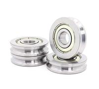 Power Transmission Products 4Pcs V Groove Sealed Ball Bearing 10x35x9 10x35x11mm Pulley Wheel Bearings V4.1/2.1 V4/1 Guide Track Rlooer Bearing Ball Bearings(103509V4.2 2.1 4PCS)