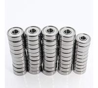 Power Transmission Products 50Pcs Set Bearing 606zz 40PCS + 625zz 10PCS F695RS 40PCS+625RS 10PCS ABEC-5 Ball Bearings for VORON Mobius 2/3 3D Printer Ball Bearings(F695rs,Total 50Pcs)