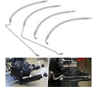 Power Trim Tilt Hydraulic Ram Cylinder Hose Kit Compatible with Mercruiser Alpha I Gen I 16-3/16" Gen II Bravo 1 2 3, Braided Stainless Steel Hoses Fits for 9B-106 and 9B-116 Trim Cylinders