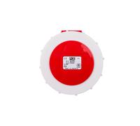 POWER TWIST 3252-6 Panel Socket 32A 5P 400V 75x75 Red